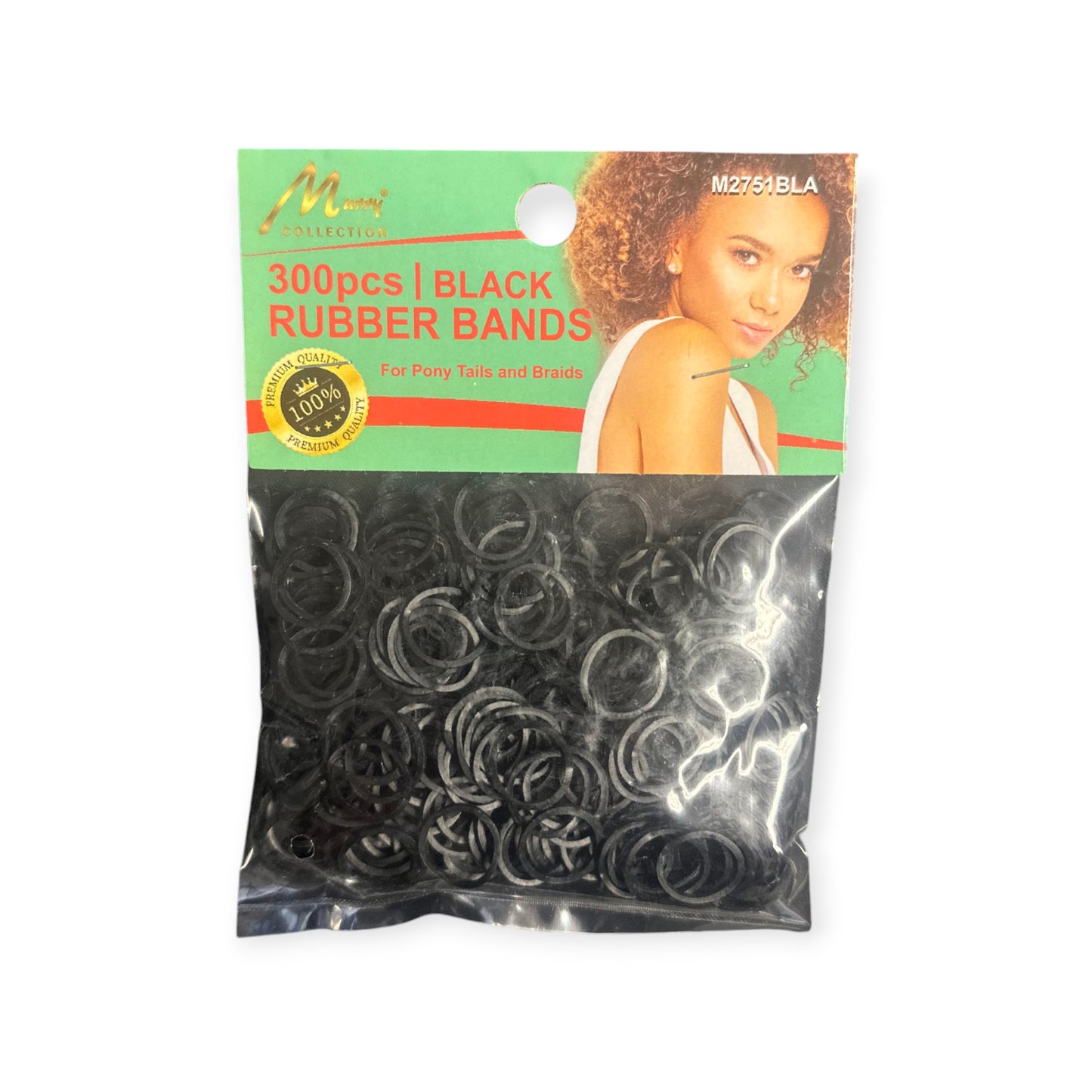 Rubber Bands Haargummis Magic Collection 300St #Black