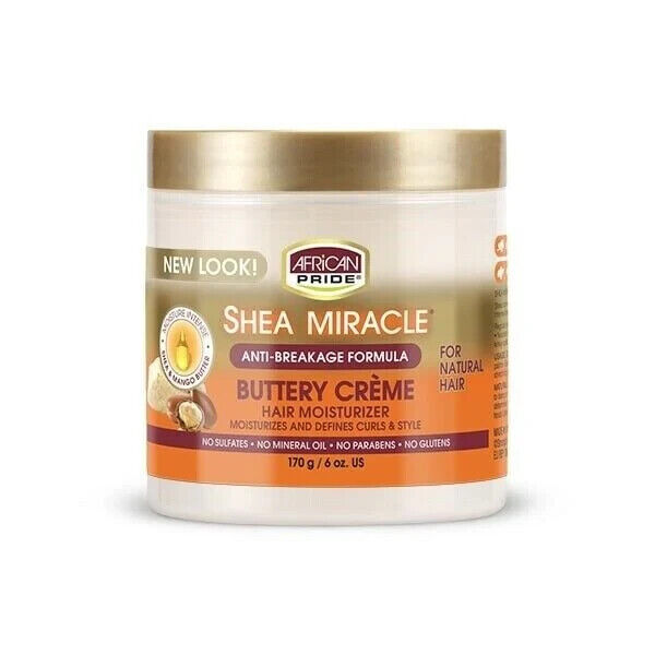 African Pride Shea Miracle Moisture Intense Buttery Creme Hair Moisturizer 170g