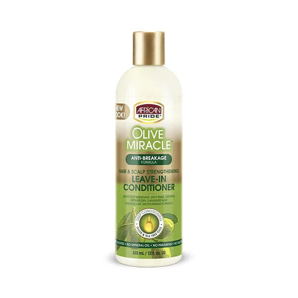 African Pride Olive Miracle Anti-Breakage Leave-In Conditioner 12oz