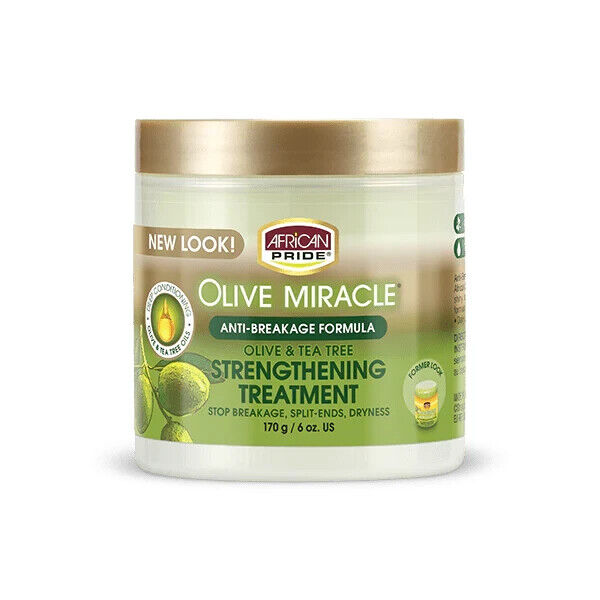 African Pride Olive Miracle Anti-Breakage Strengthening Treatment Creme 170ml