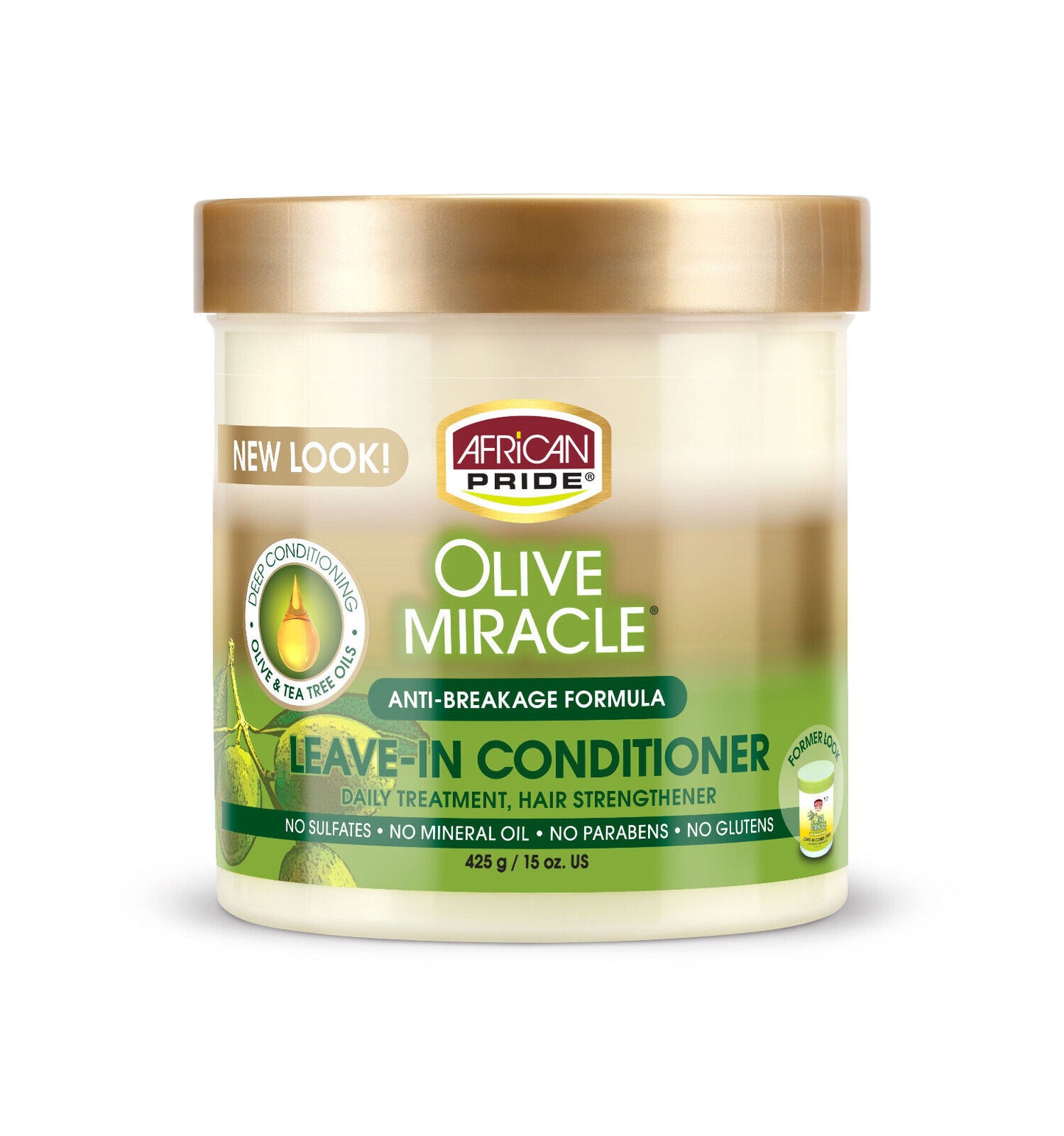 African Pride Olive Miracle Leave-In Conditioner Cream 425ml
