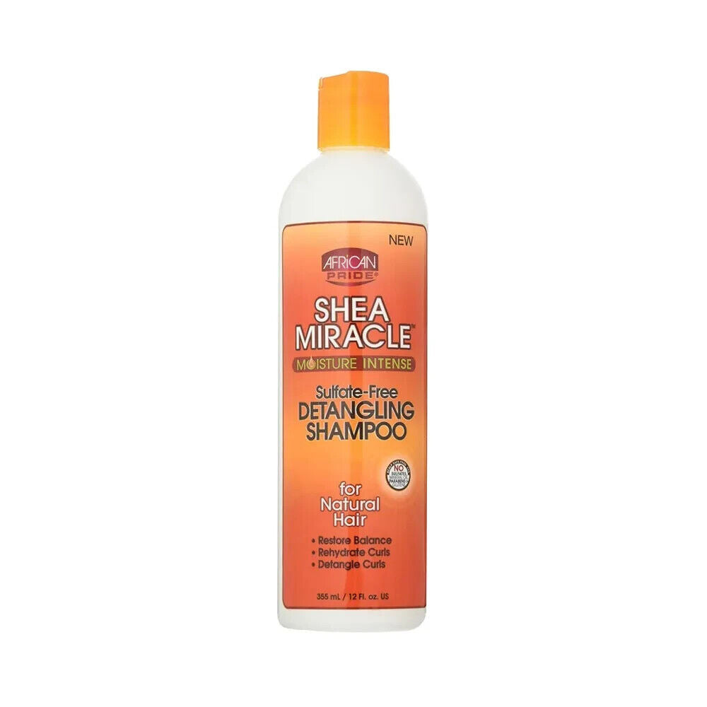 African Pride Shea Miracle Moisture Sulfate-Free Detangling Shampoo 355ml