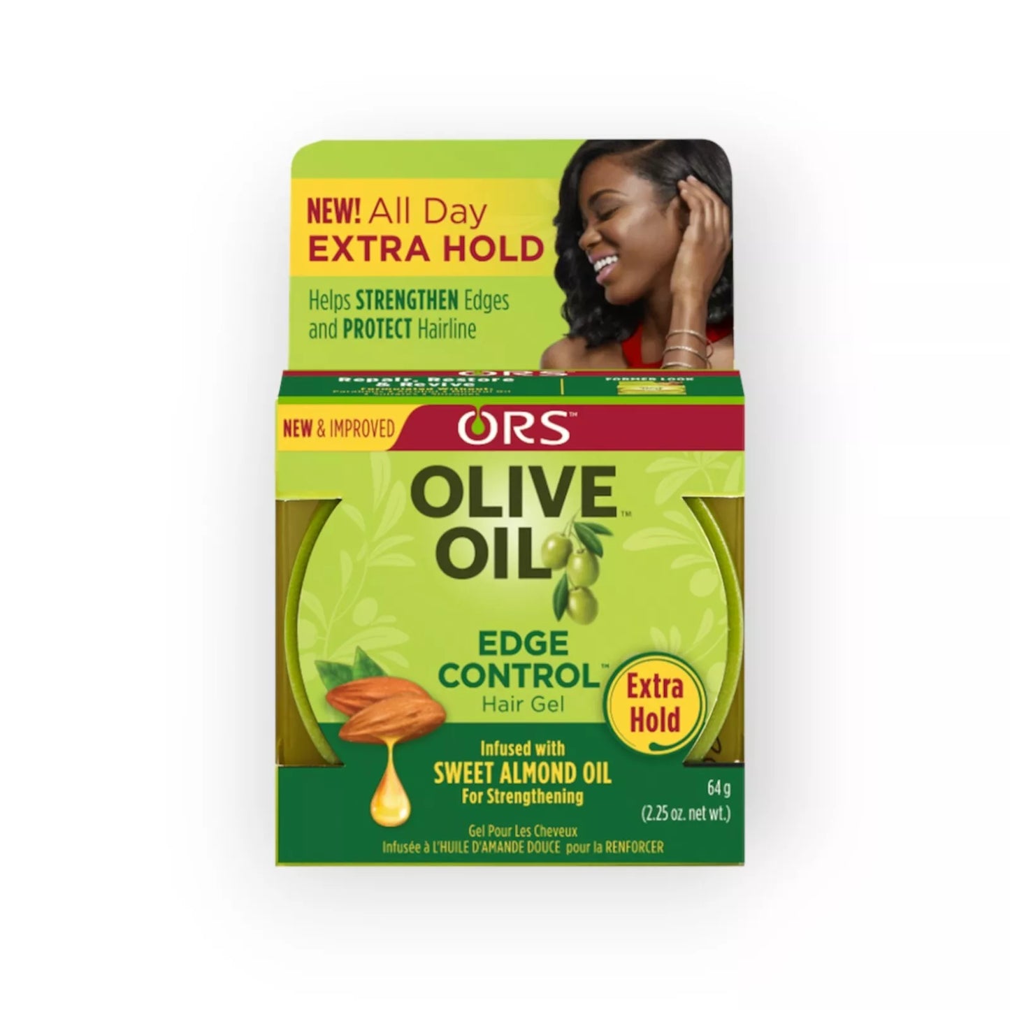ORS Olive Oil Edge Control Gel Sweet Almond Oil 64g