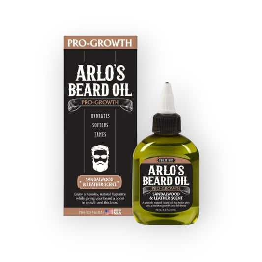 Arlo's Beard Oil Pro-Growth Sandalwood & Leather 75ml.