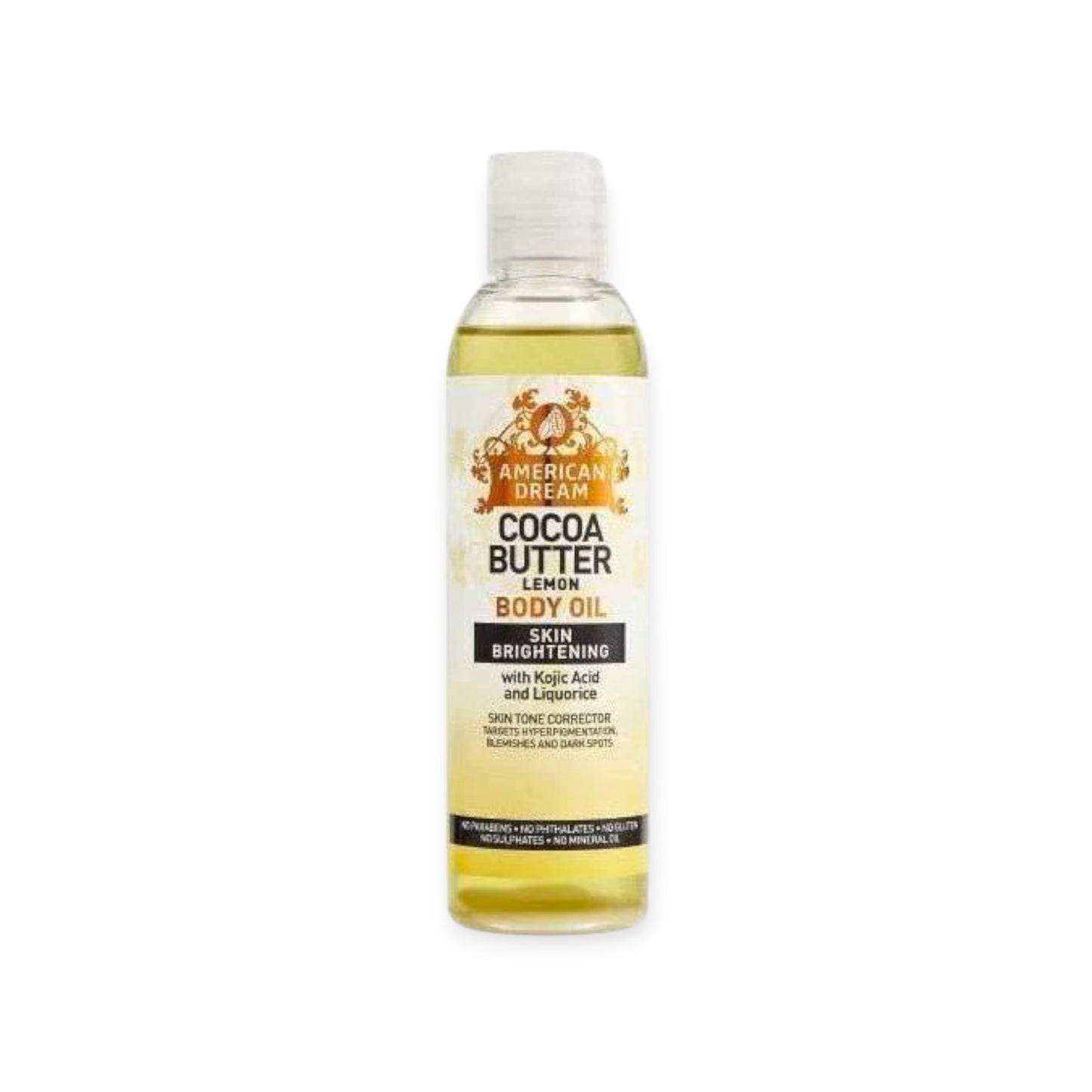 Cocoa Butter American Dream Lemon Body Oil Skin Brightening 200ml