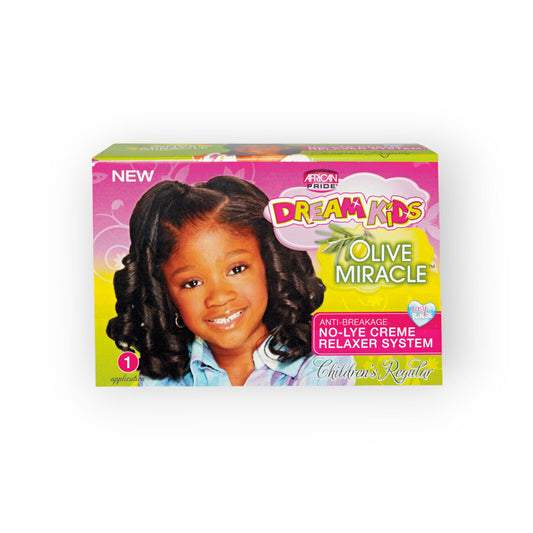 African Pride Dream Kids OM No-Lye Creme Relaxer Kit Regular