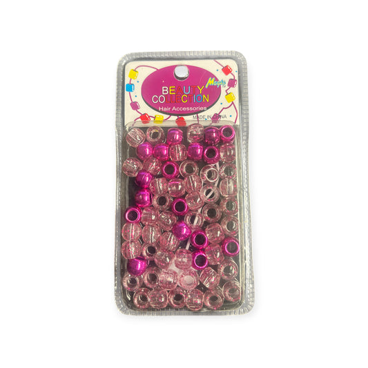 Haarperlen Pink/ Glasklar mit Punkte Beauty Collection Hair Accessories