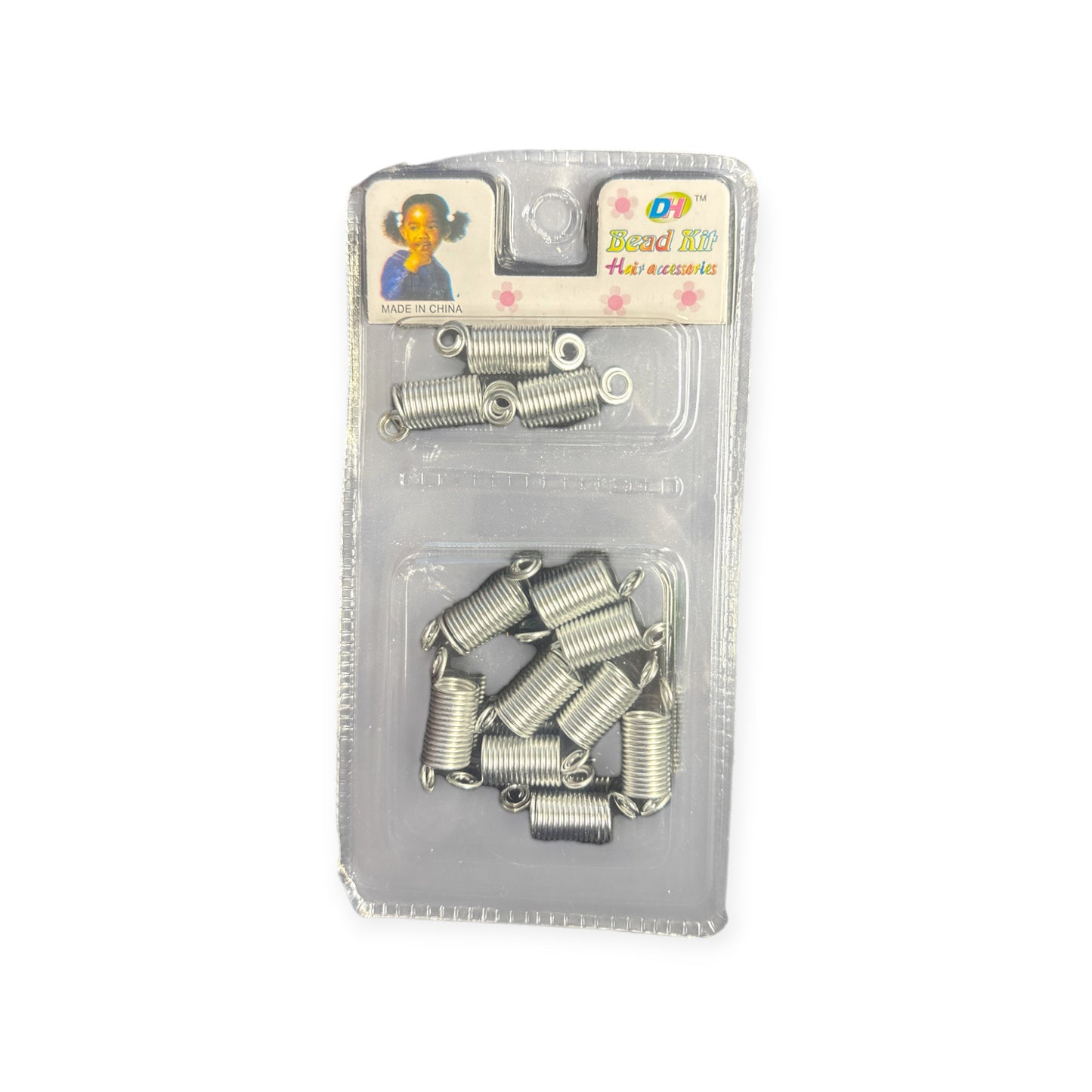 Haarperlen Draht Silber DH Bead Kit Hair Accessories
