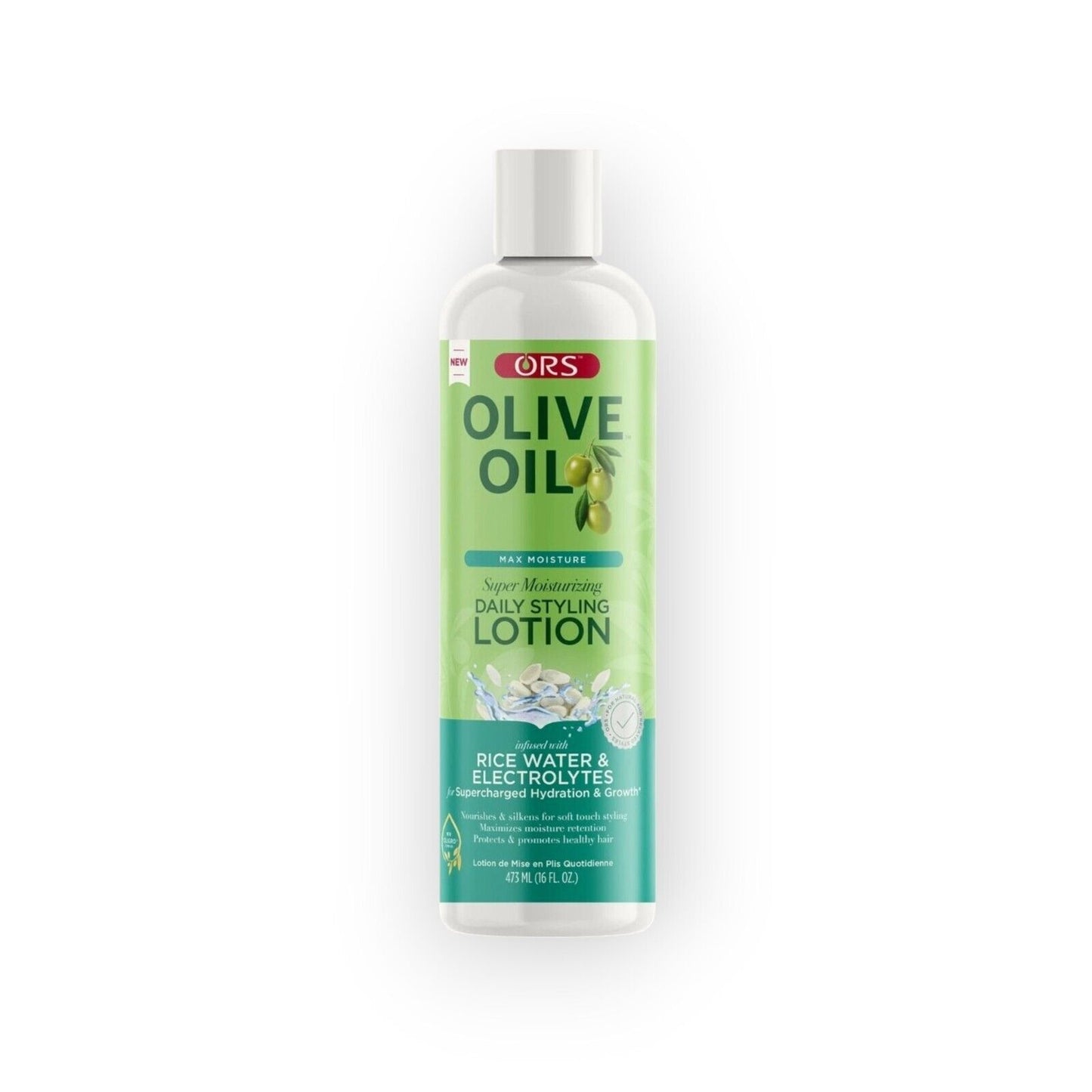 ORS Olive Oil Max Moisture Daily Styling Lotion Rice Water 473ml