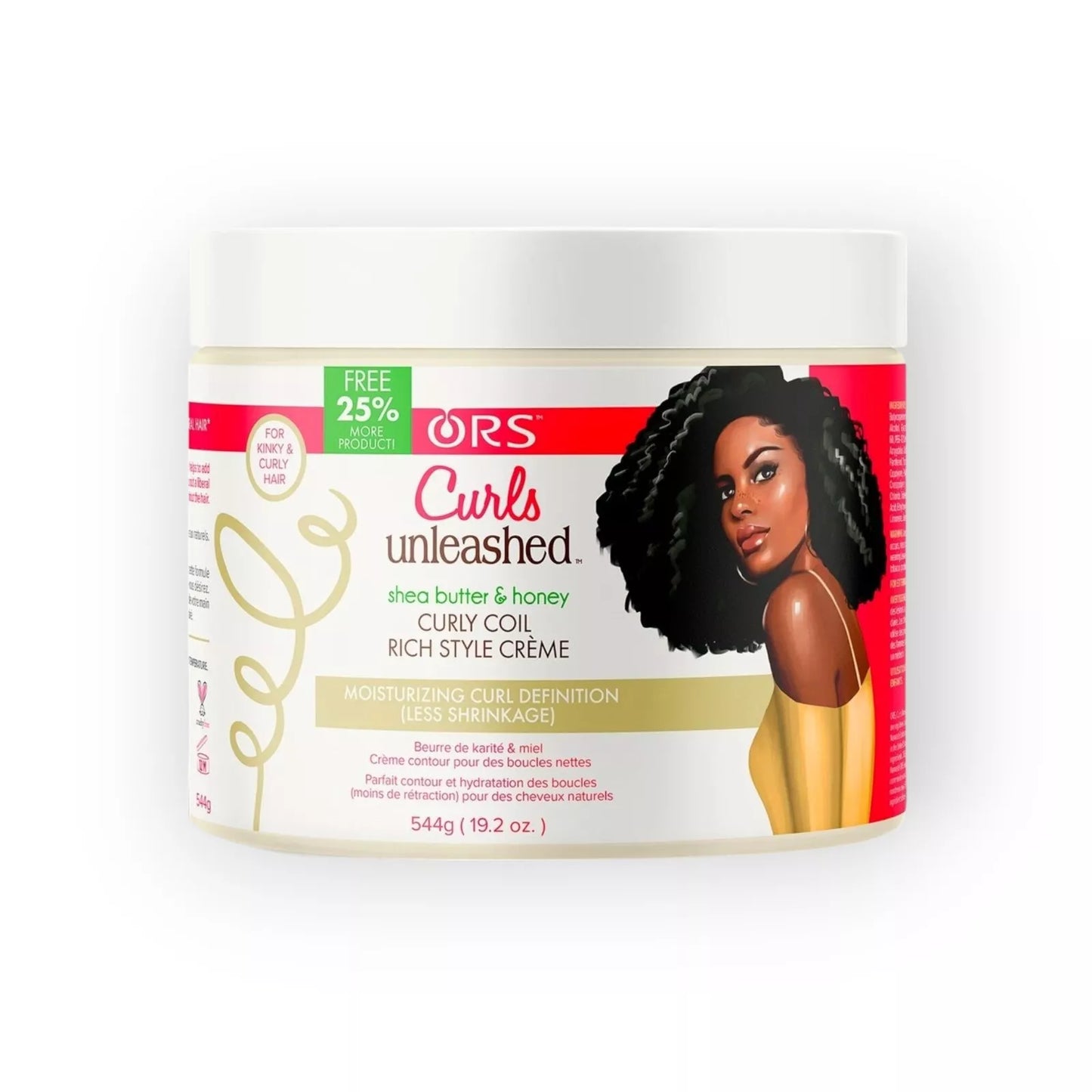 ORS Curls Unleashed Curly Coil Rich Styler Creme Shea butter& Honey 567g