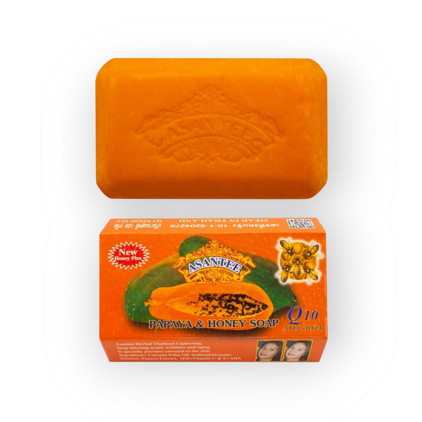 Asantee Papaya & Honey Soap 125g