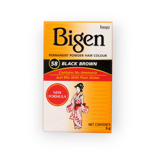 Bigen Permanent Hair Color #58 Black Brown