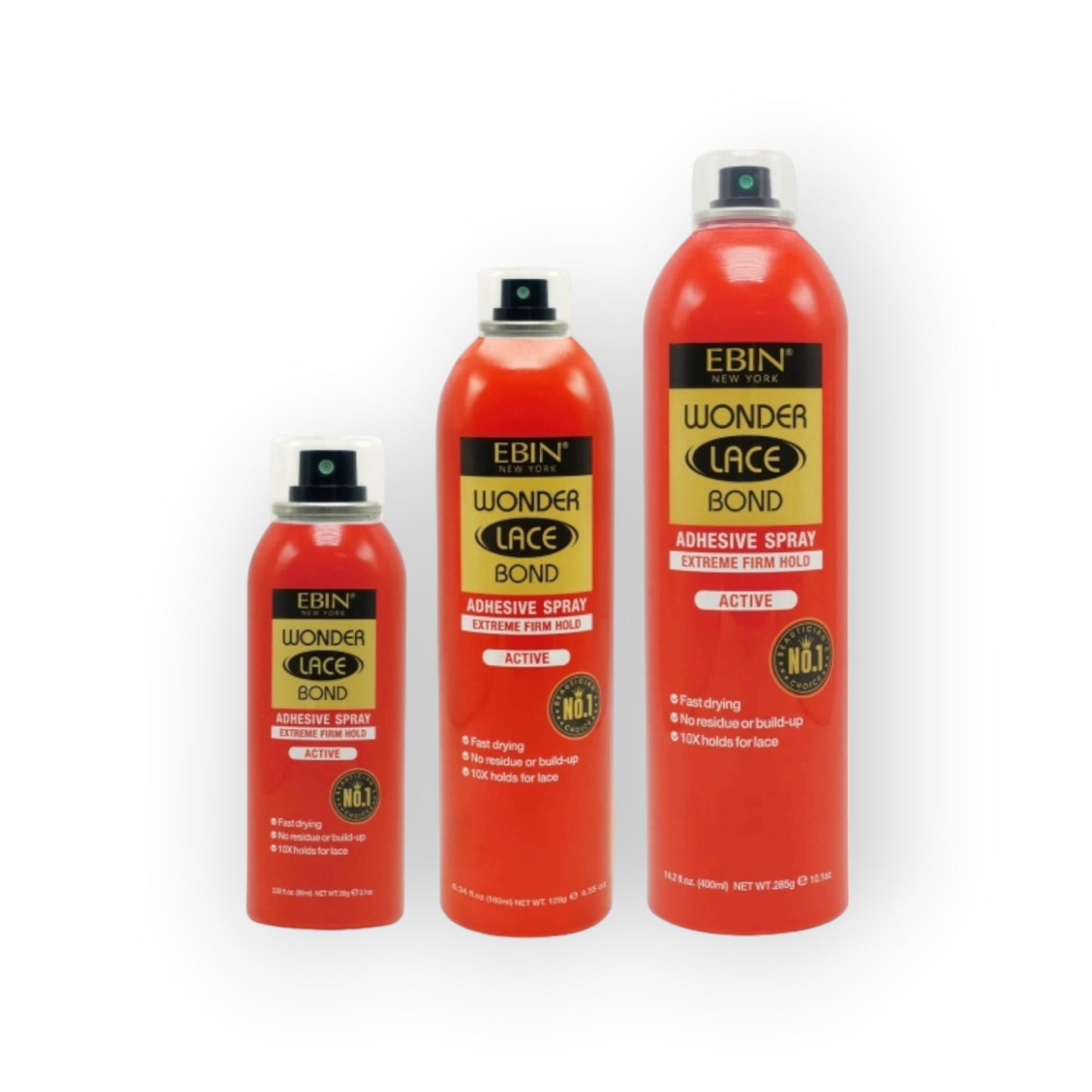 Ebin Ney York Wonder Lace Bond - Extreme Firm Hold Spray Active