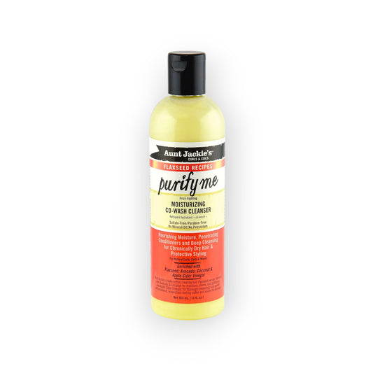 Aunt Jackie's Curls & Coils Flaxseed Recipes Purify Me Moisturizing Co-Wash Cleanser, 355ml