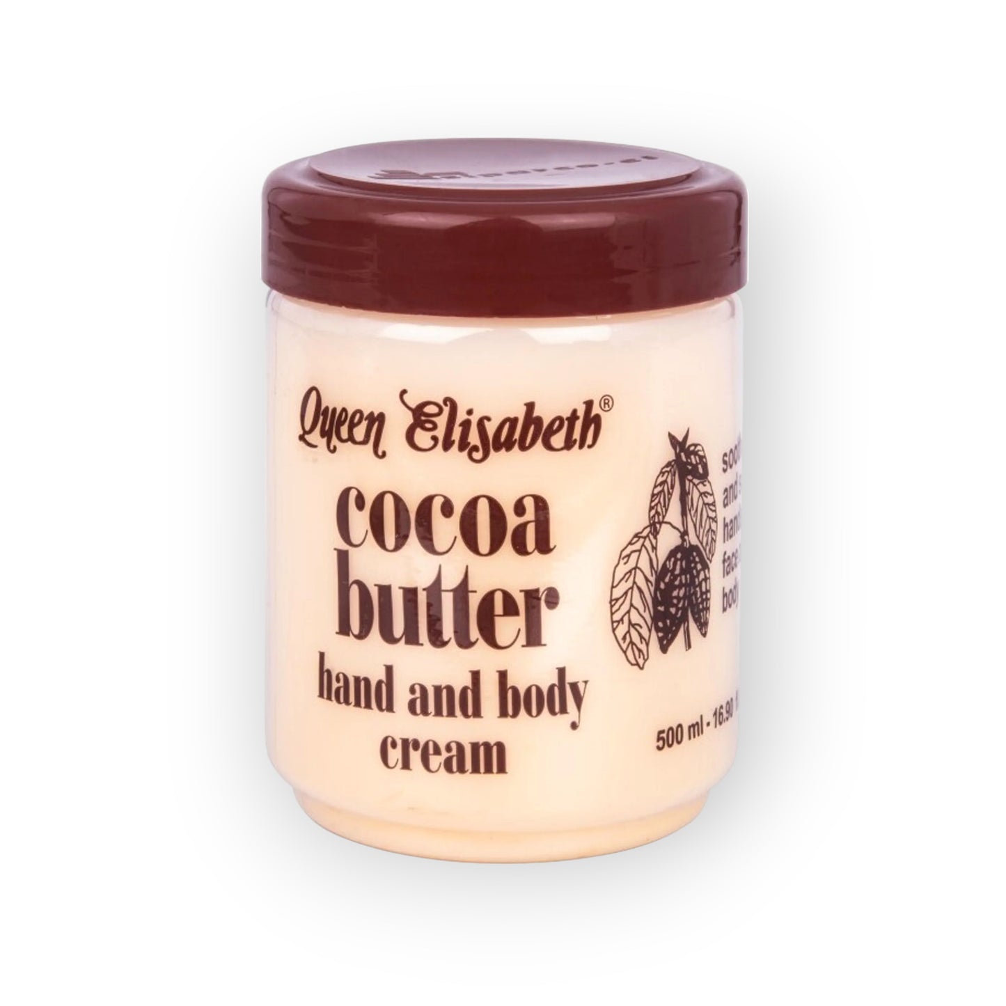 Queen Elisabeth Cocoa Butter Hand and Body Cream 500ml